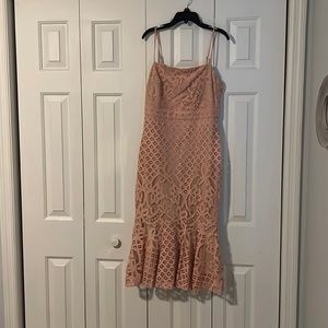 Dusty Pink Lace Unlimited Love dress from Lulu’s
